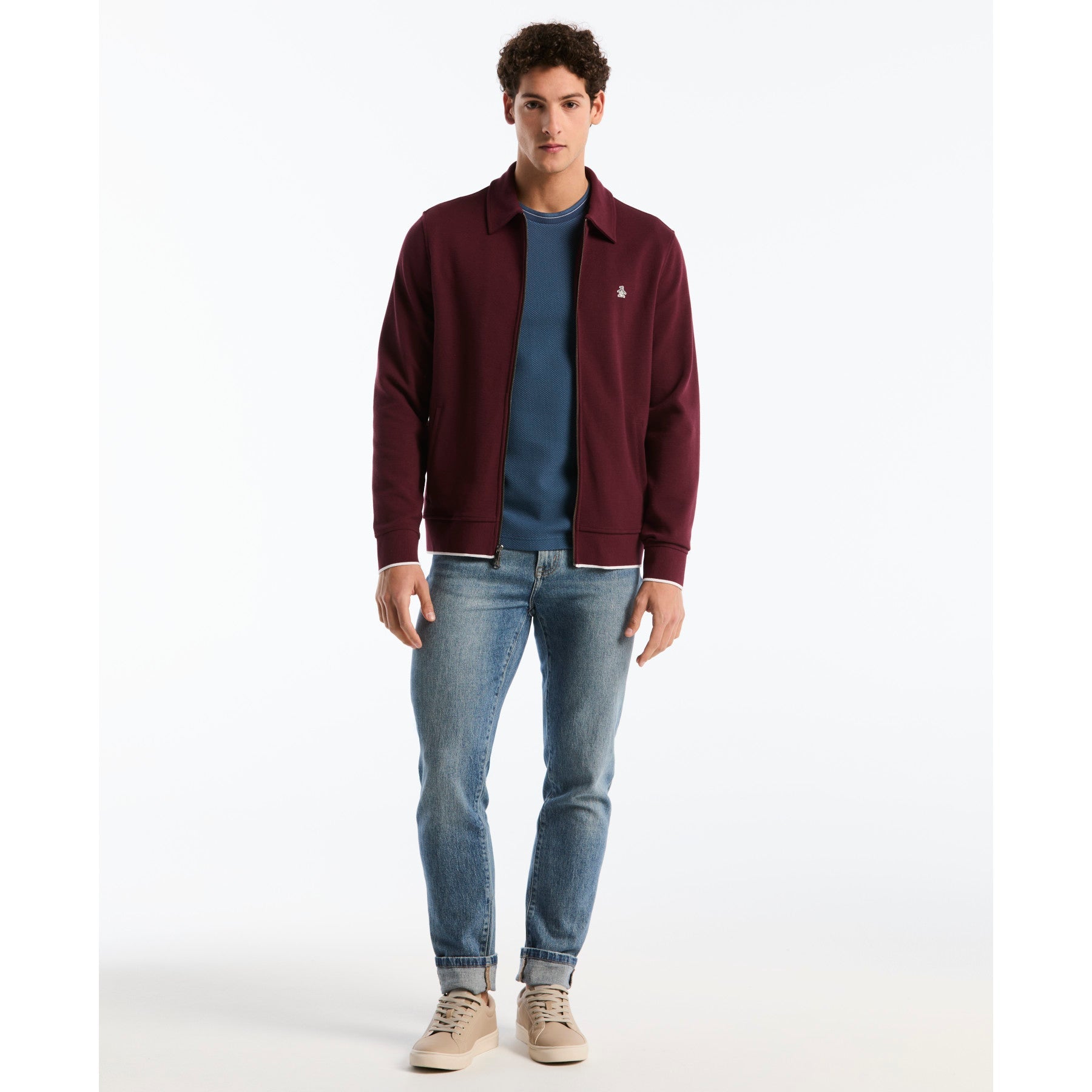 Piped Track Jacket In Port Royale