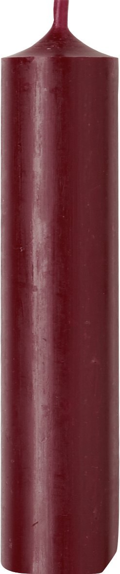 Cylinder Candle Dark Red 2.2x10 - RUTHERFORD & Co
