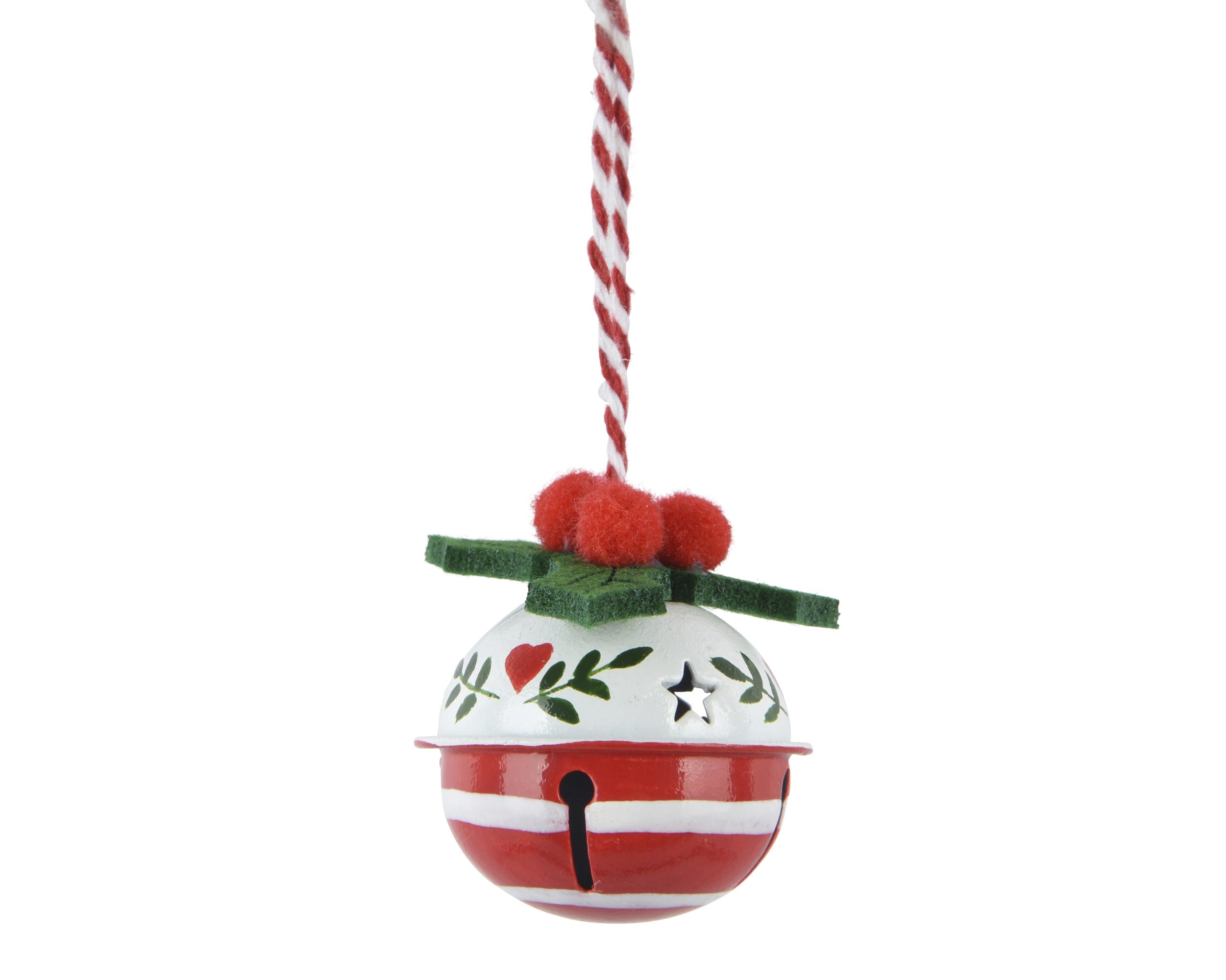 Decoris Hanging Bells Iron - White