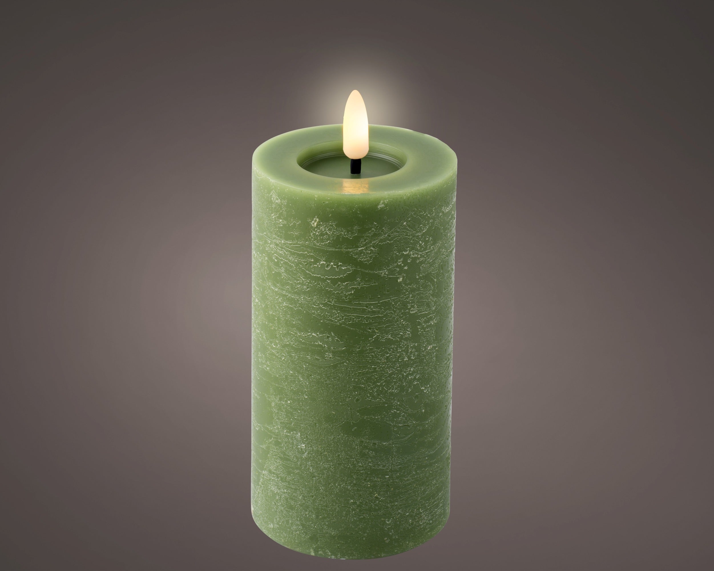 Lumineo LED Wick Candle - Green (15 cm)