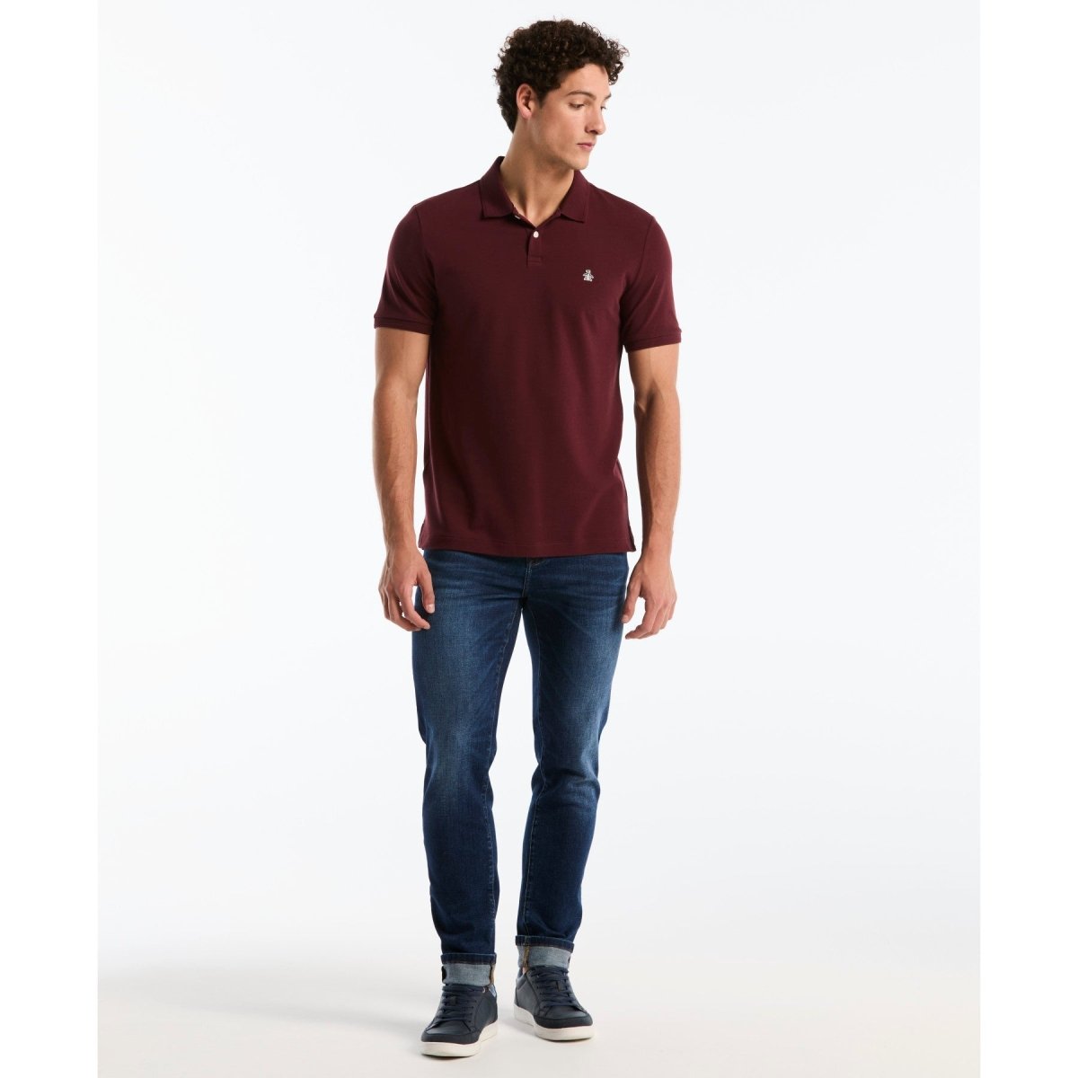 Daddy Pique Polo In Port Royale - RUTHERFORD & Co