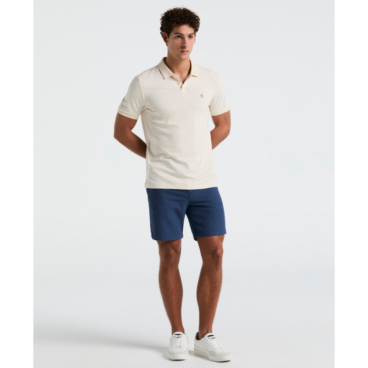 Daddy Pique Polo Shirt In Birch - RUTHERFORD & Co
