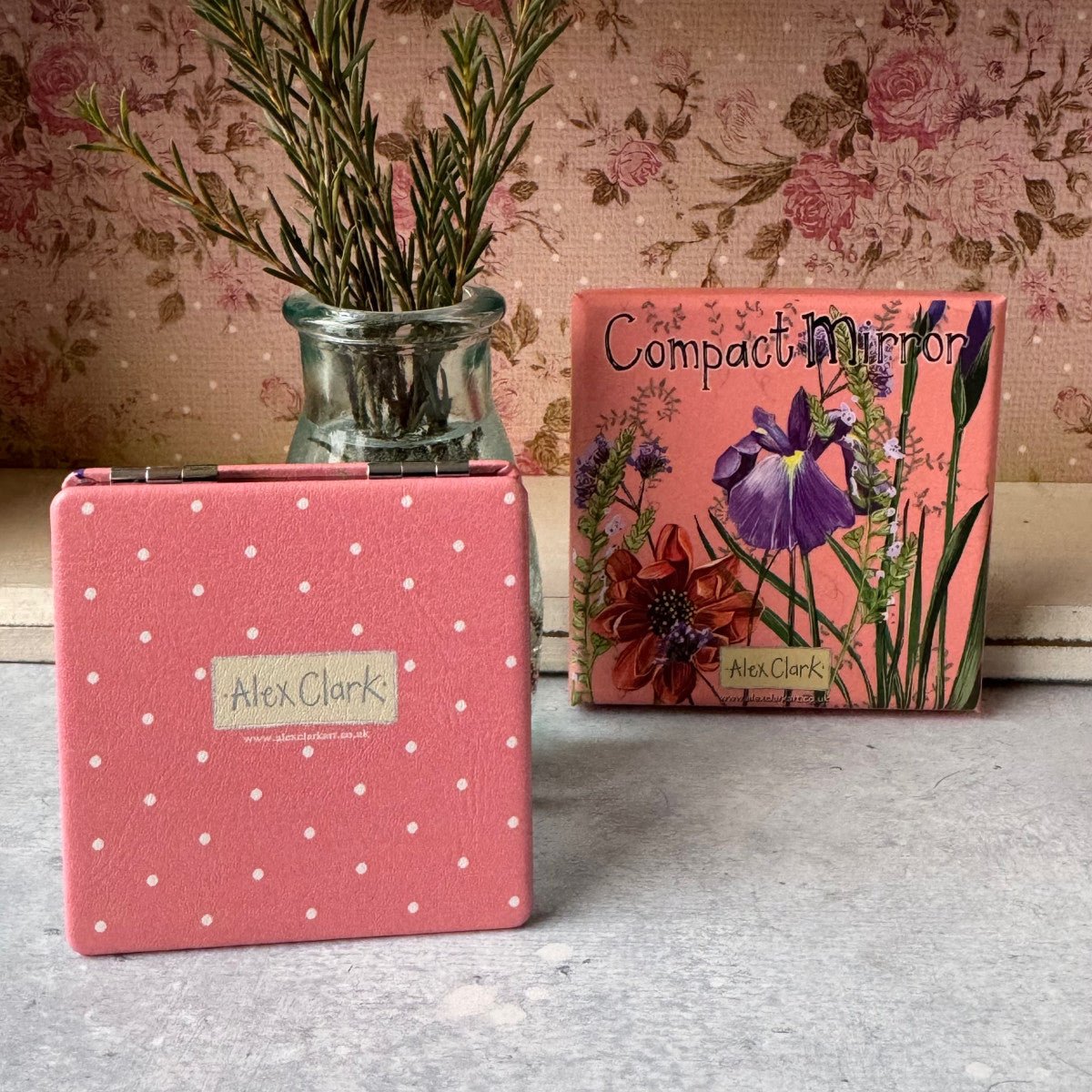 Dahlia Compact Mirror - RUTHERFORD & Co
