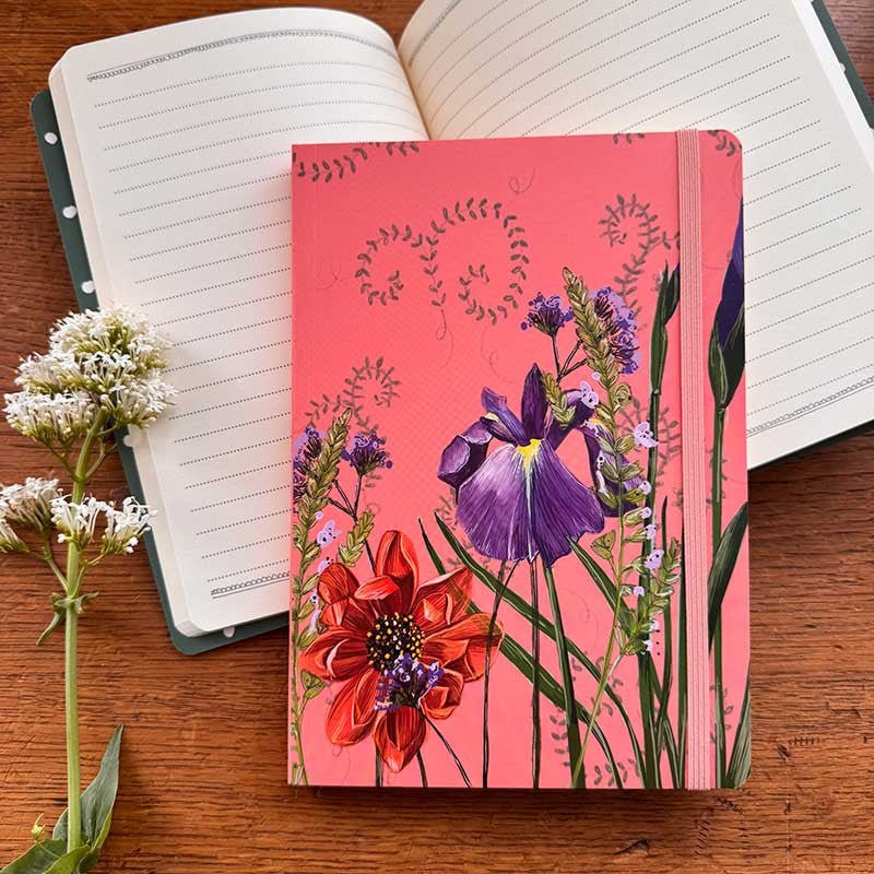 Dahlia Large Notebook - RUTHERFORD & Co