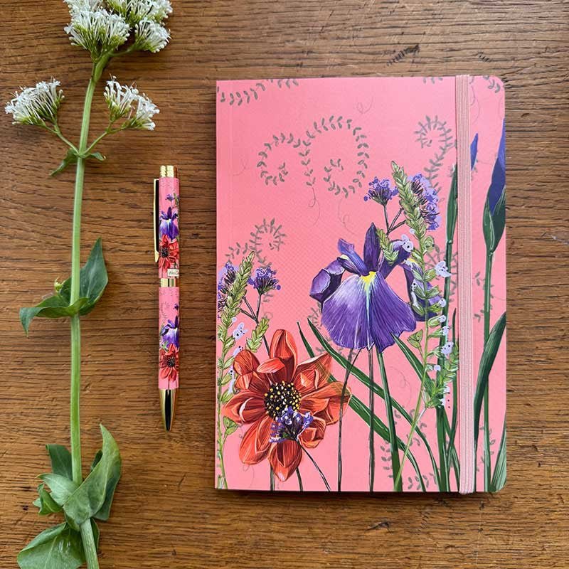 Dahlia Large Notebook - RUTHERFORD & Co