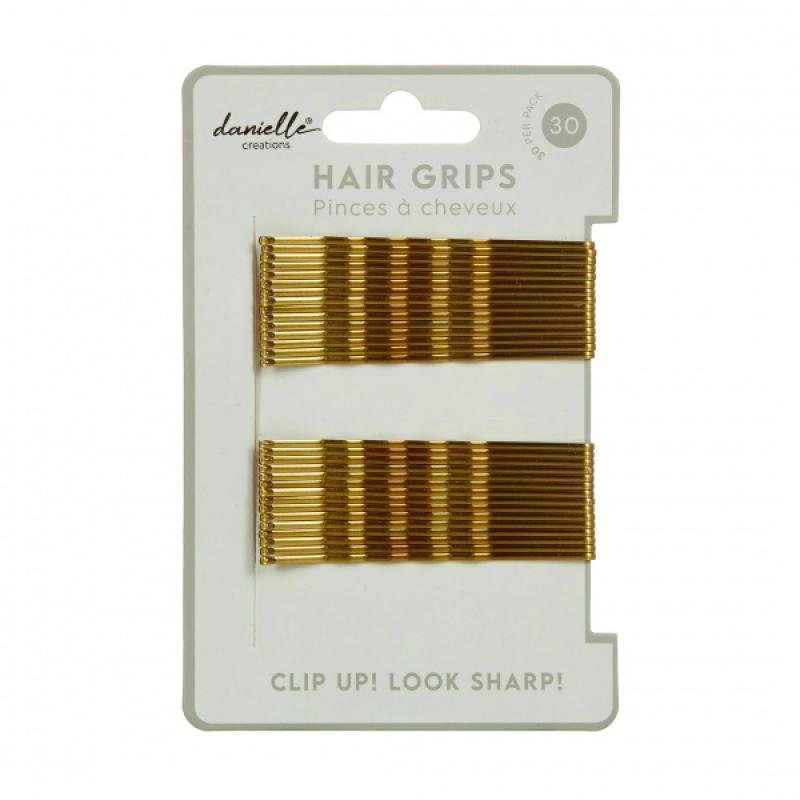 Danielle Hair Grips Bobby Pins Nude 30pc - RUTHERFORD & Co