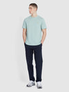 Danny Regular Fit Organic Cotton T-Shirt In Grove Green Marl - RUTHERFORD & Co