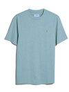Danny Regular Fit Organic Cotton T-Shirt In Grove Green Marl - RUTHERFORD & Co