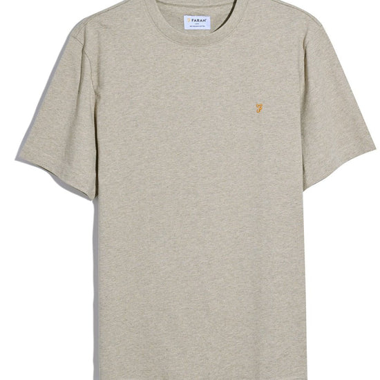 Danny Regular Fit Organic Cotton T-Shirt In Hazelnut Marl - RUTHERFORD & Co