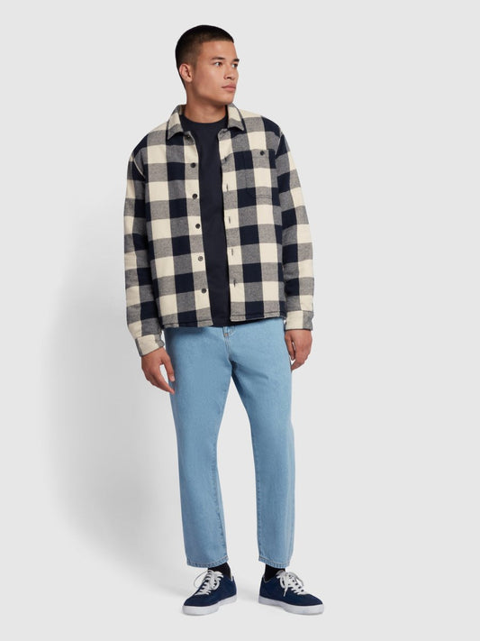Danny Regular Fit Organic Cotton T-Shirt In True Navy - RUTHERFORD & Co