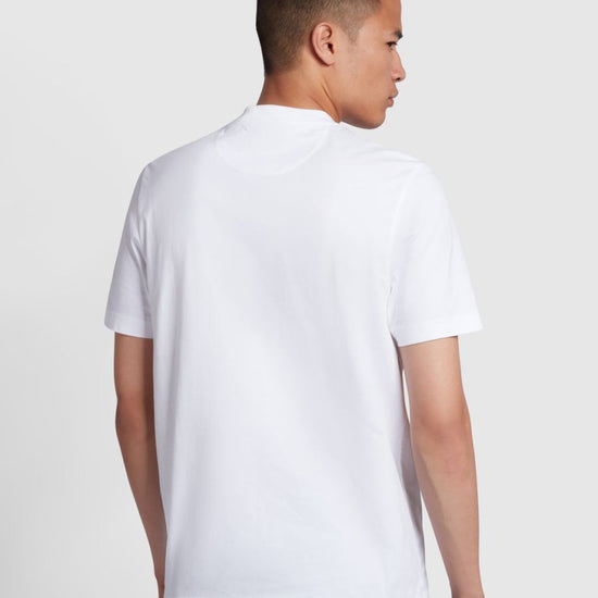 Danny Regular Fit Organic Cotton T-Shirt In White - RUTHERFORD & Co