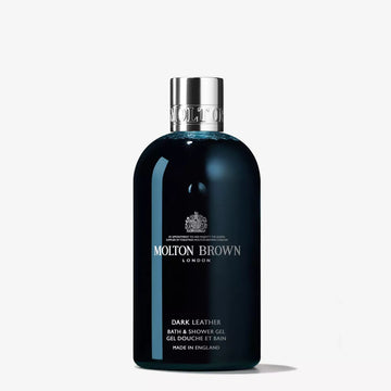 Dark Leather Bath & Shower Gel 300ml - RUTHERFORD & Co