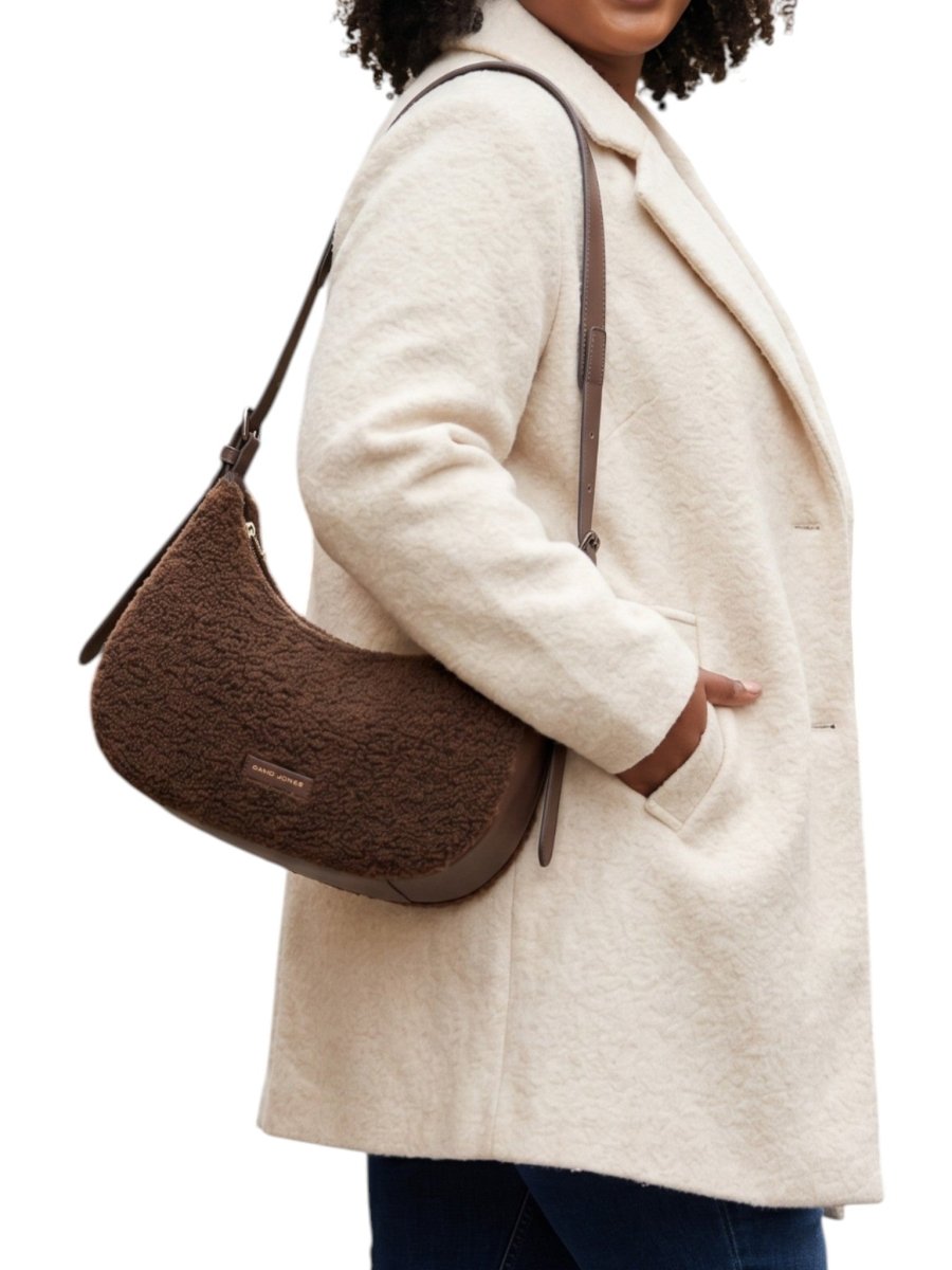 David Jones Faux Fur Shoulder - Hot Chocolate - RUTHERFORD & Co