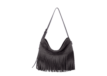 David Jones Fringe Slouchy Shoulder - Black - RUTHERFORD & Co