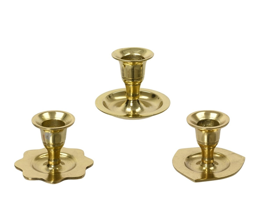 Decoris Candleholder Gold - Assorted - RUTHERFORD & Co