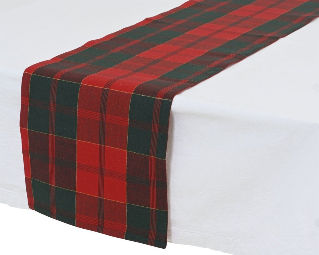 Decoris Table Runner - Green/Red - RUTHERFORD & Co
