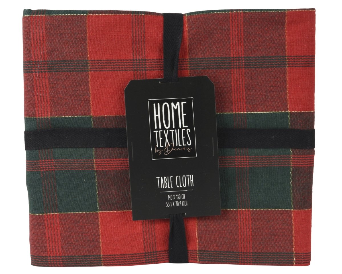Decoris Tablecloth - Green/Red - RUTHERFORD & Co
