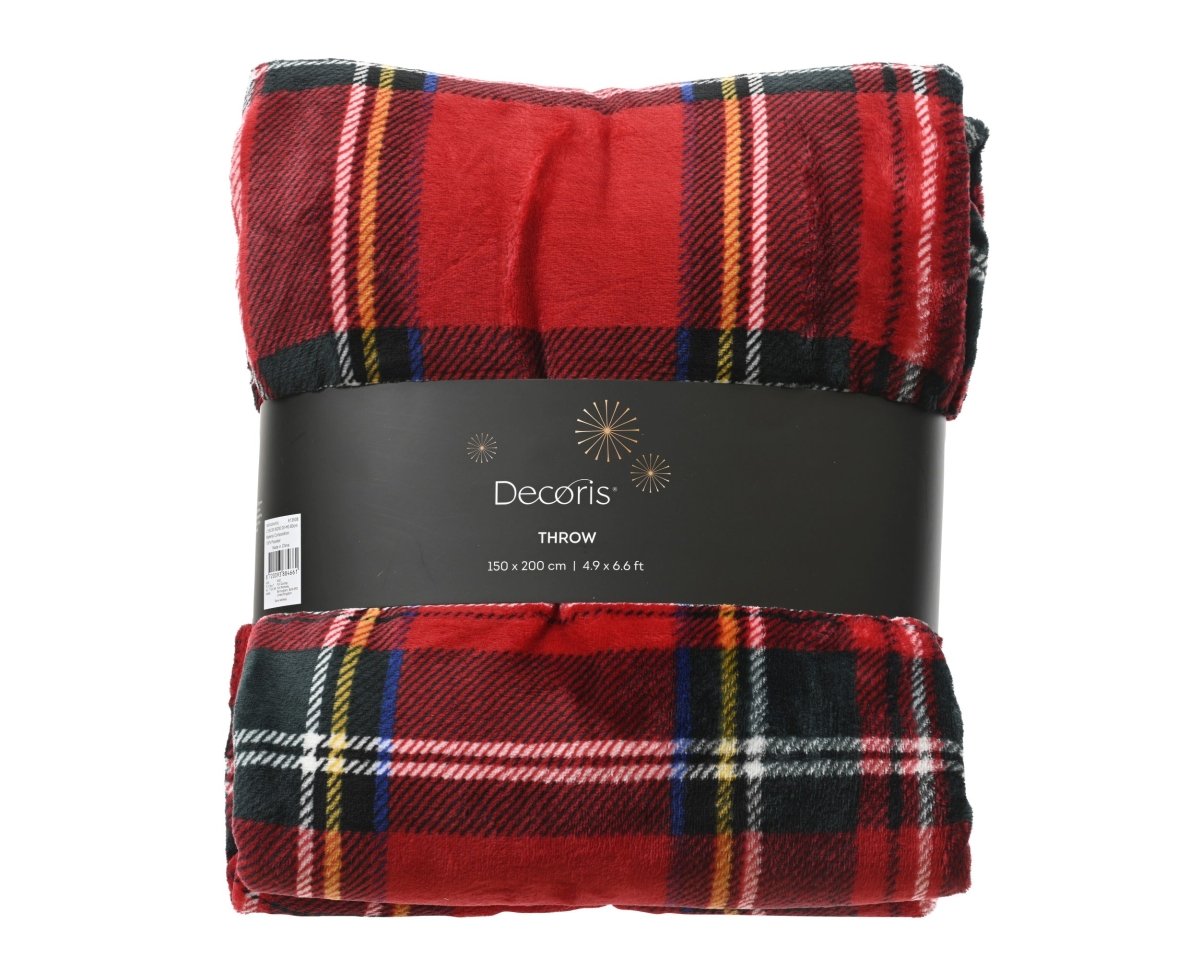 Decoris Throw - Red - RUTHERFORD & Co