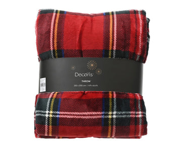 Decoris Throw - Red - RUTHERFORD & Co