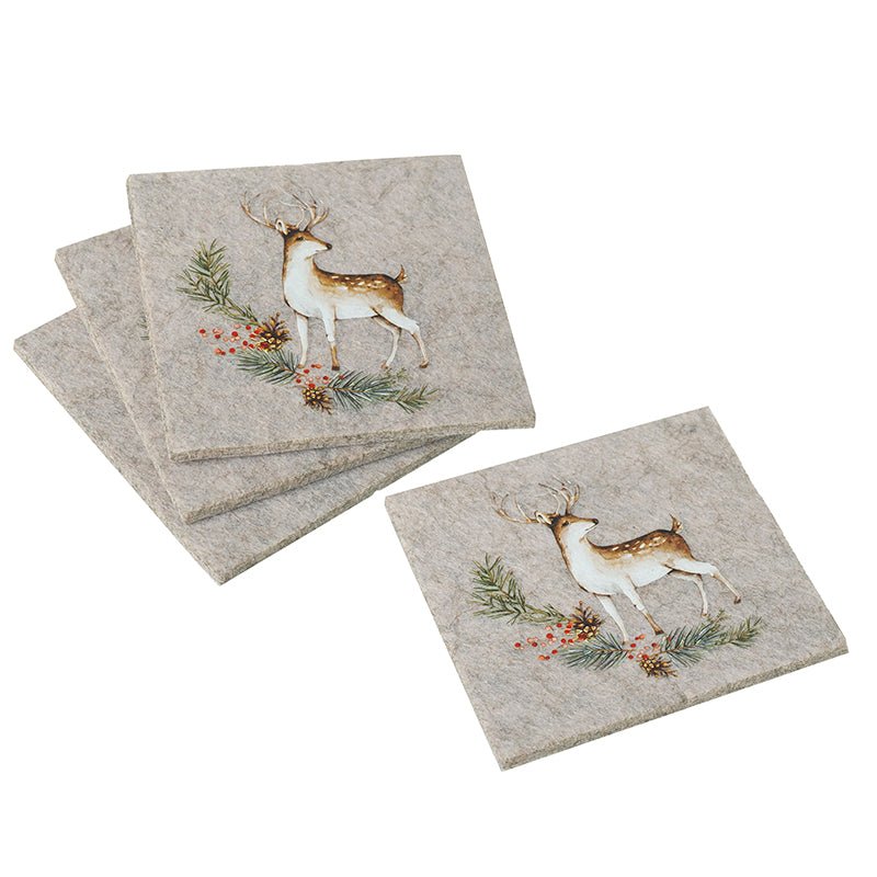 Deer Felt Coasters - RUTHERFORD & Co