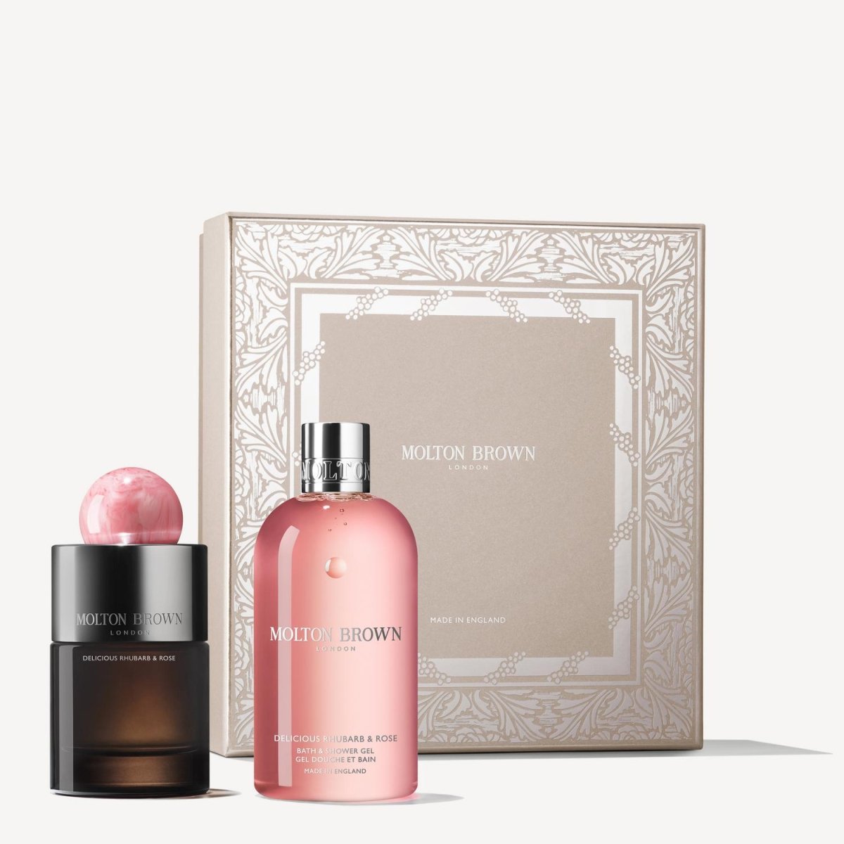 Delicious Rhubarb & Rose Eau de Parfum Gift Set - RUTHERFORD & Co