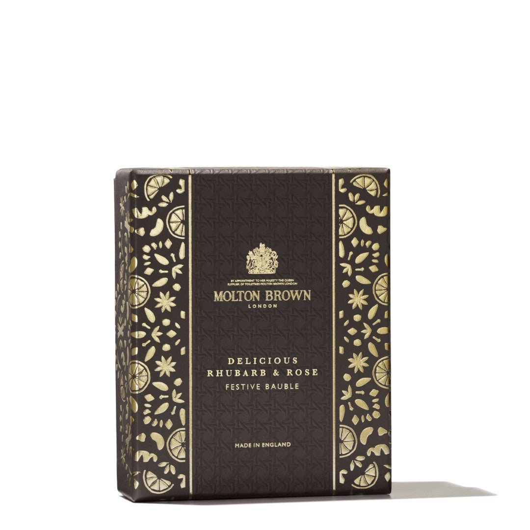 Delicious Rhubarb & Rose Festive Bauble - RUTHERFORD & Co