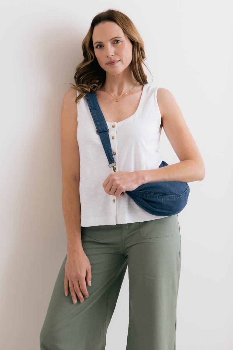 Denim Crossbody Bag - RUTHERFORD & Co