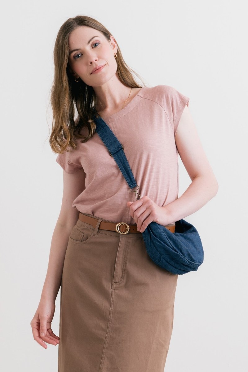 Denim Crossbody Bag - RUTHERFORD & Co