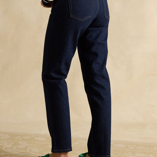 Denim Straight Fit Mid Rise Jeans - RUTHERFORD & Co