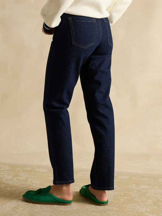 Denim Straight Fit Mid Rise Jeans - RUTHERFORD & Co