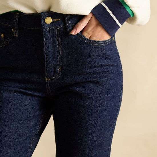 Denim Straight Fit Mid Rise Jeans - RUTHERFORD & Co