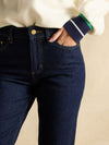 Denim Straight Fit Mid Rise Jeans - RUTHERFORD & Co