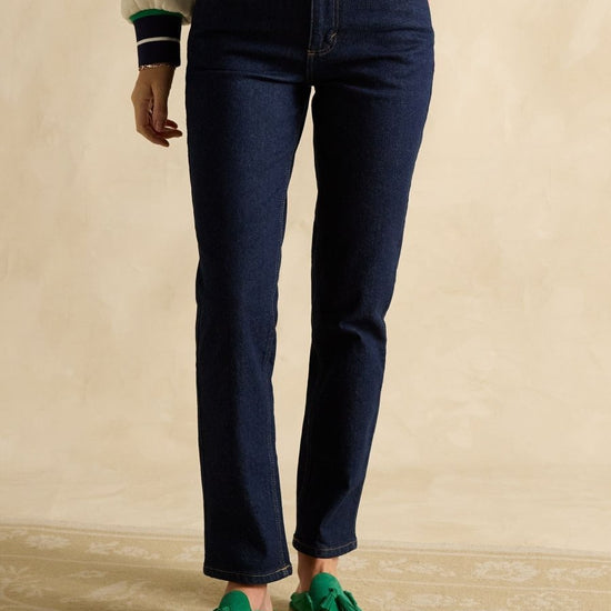 Denim Straight Fit Mid Rise Jeans - RUTHERFORD & Co