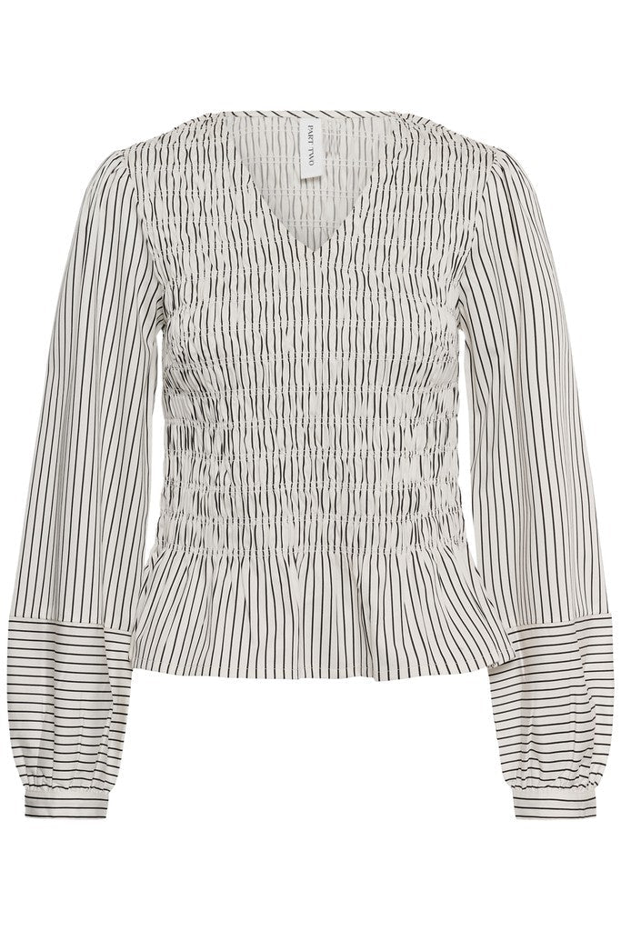 DewaPW Blouse - Black Stripe - RUTHERFORD & Co