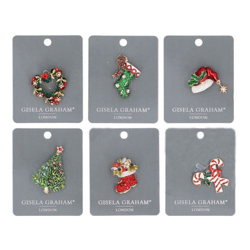 Diamante & Metal Brooch/Astd - RUTHERFORD & Co