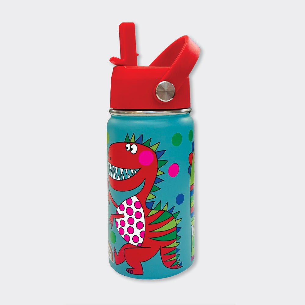 Dinosaur Kids Insulated Stainless Steel Water Bottle - 340ml - RUTHERFORD & Co