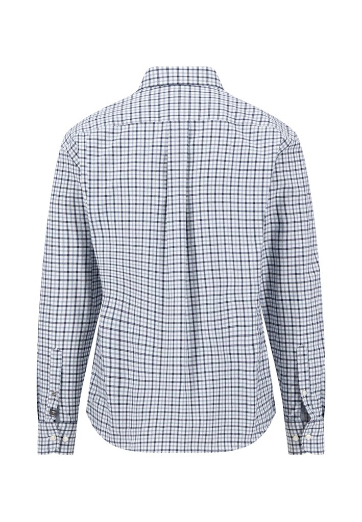 Dobby Check, Air Blue - RUTHERFORD & Co