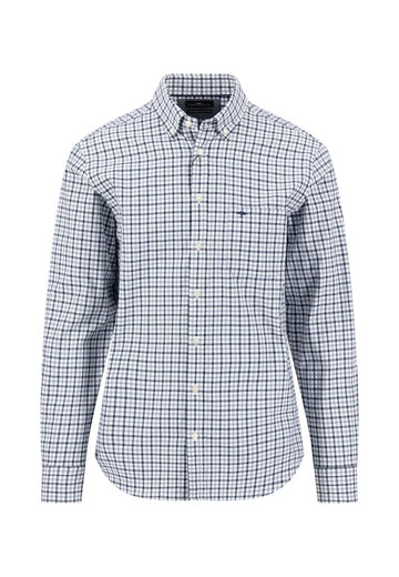 Dobby Check, Air Blue - RUTHERFORD & Co