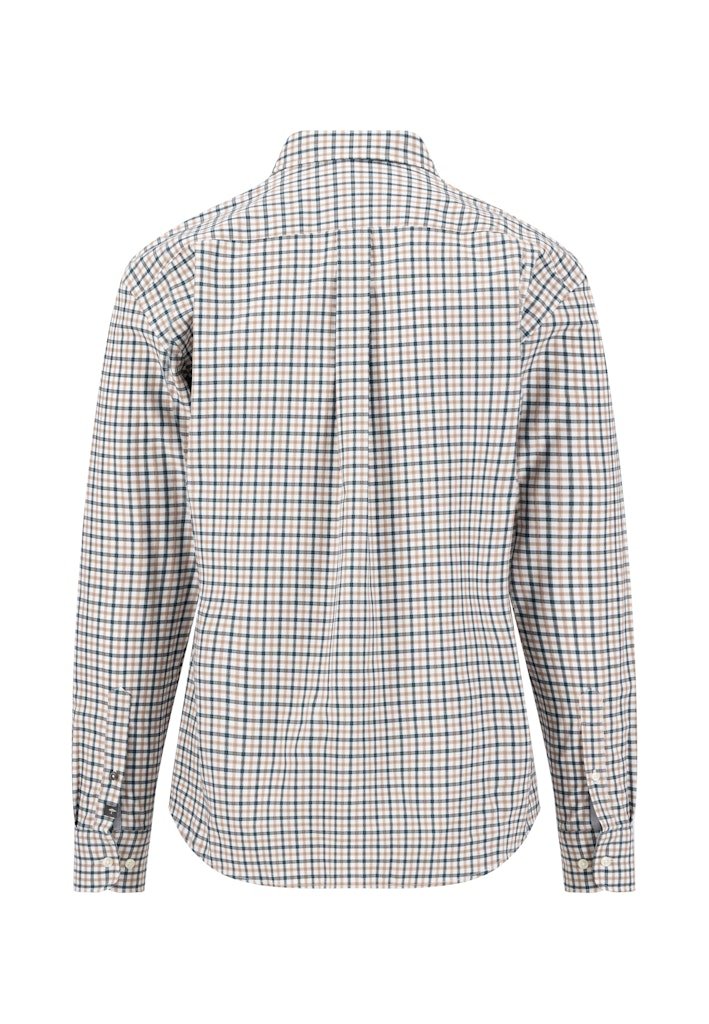 Dobby Check, Teal - RUTHERFORD & Co