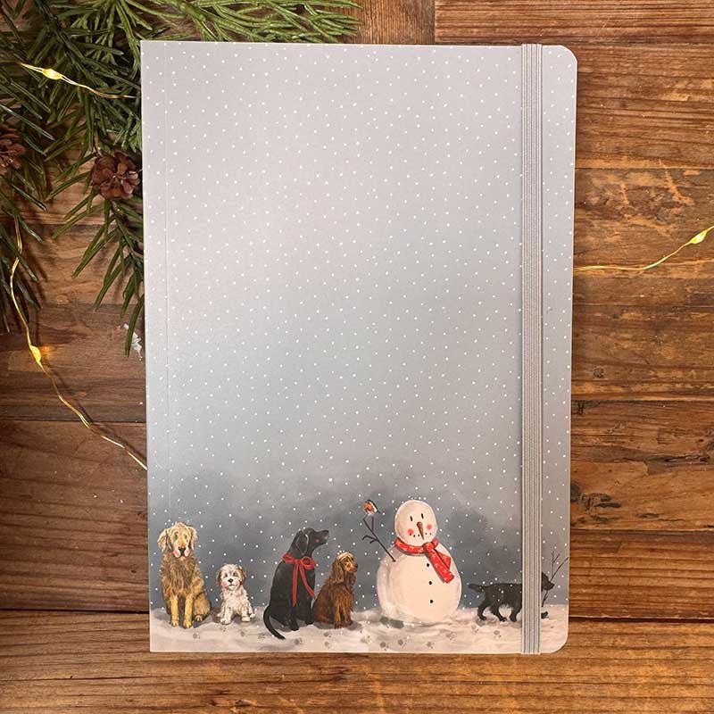 Dogs and Snowman Large Notebook - RUTHERFORD & Co