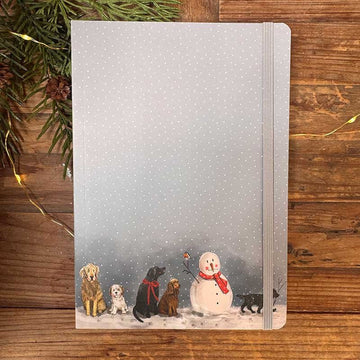 Dogs and Snowman Large Notebook - RUTHERFORD & Co