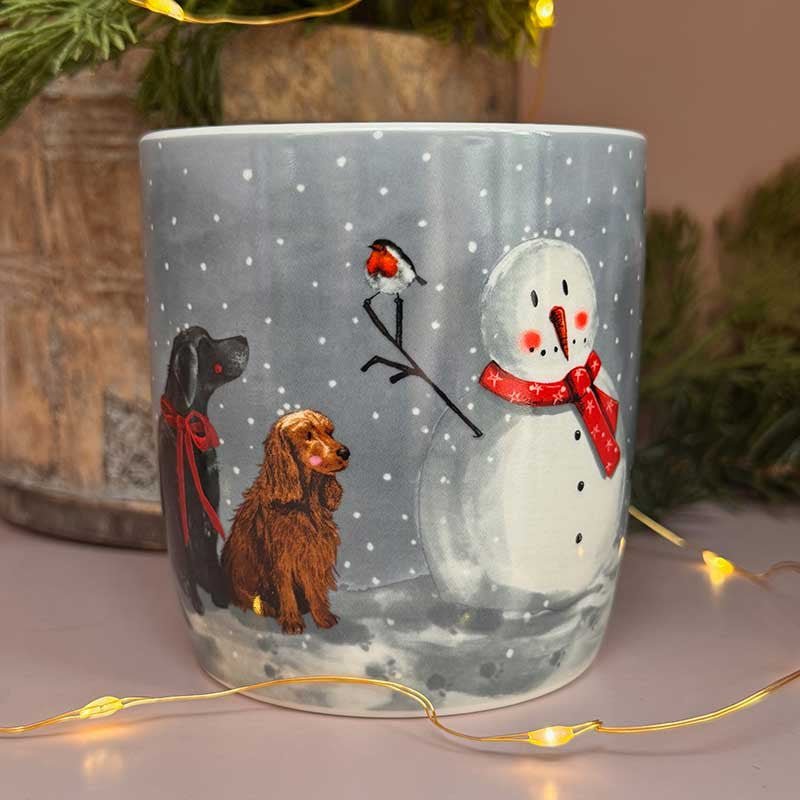 Dogs and Snowman Mug - RUTHERFORD & Co