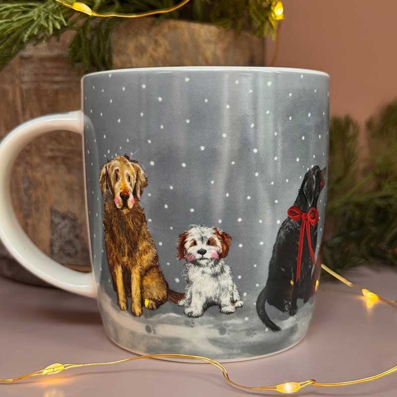 Dogs and Snowman Mug - RUTHERFORD & Co