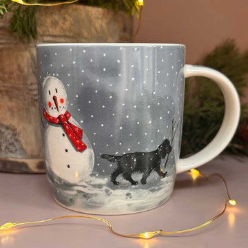Dogs and Snowman Mug - RUTHERFORD & Co