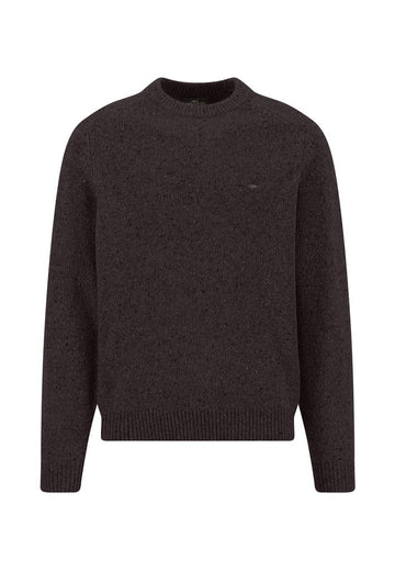 Donegal Crew Neck Jumper - Soil - RUTHERFORD & Co
