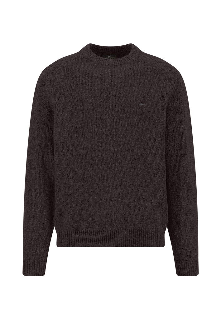 Donegal Crew Neck Jumper - Soil - RUTHERFORD & Co