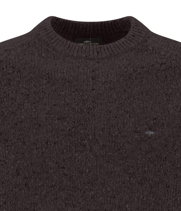 Donegal Crew Neck Jumper - Soil - RUTHERFORD & Co