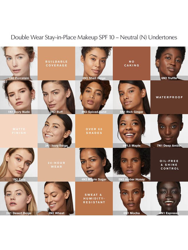 Double Wear Stay - in - Place Foundation SPF 10 - RUTHERFORD & Co