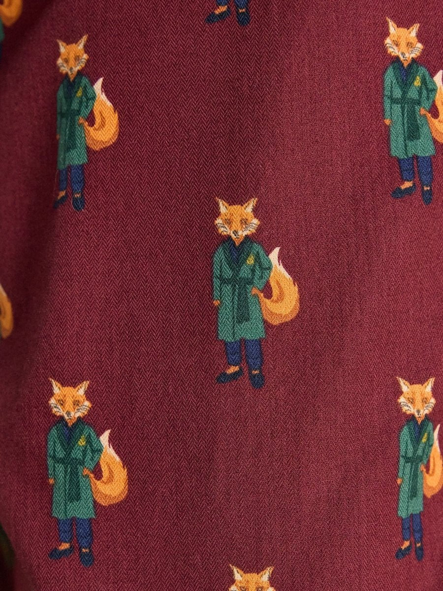 Dozer Burgundy Red Pyjama Bottoms - RUTHERFORD & Co