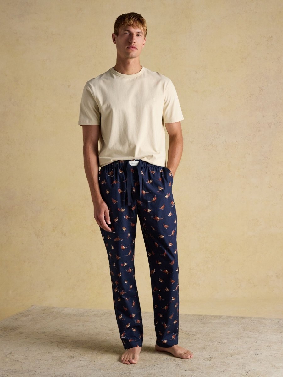 Dozer Navy Pyjama Bottoms - RUTHERFORD & Co